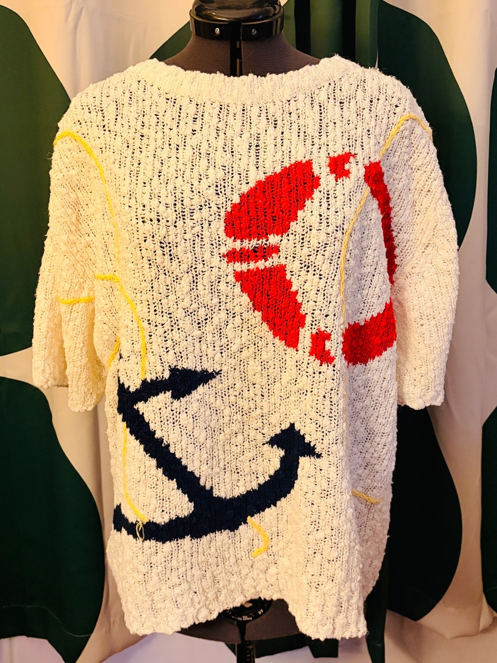 Vintage anchor beach sweater